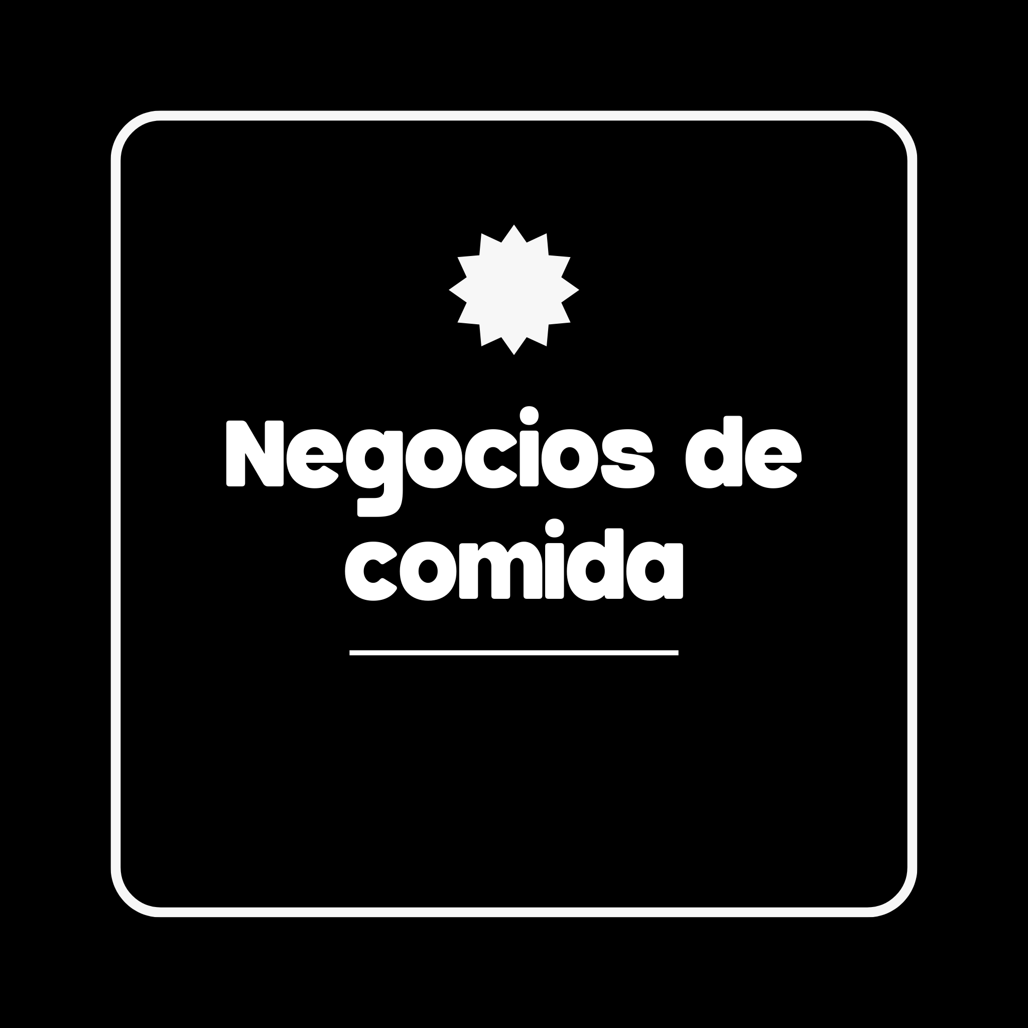 Negocios de comida