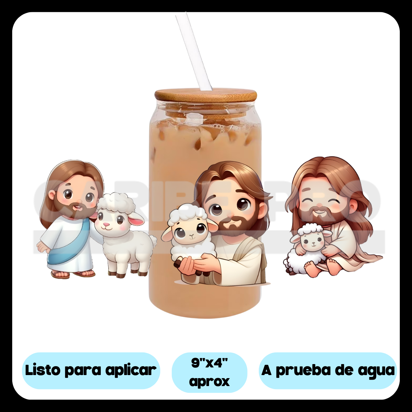 UV DTF  Stickers | religioso jesus