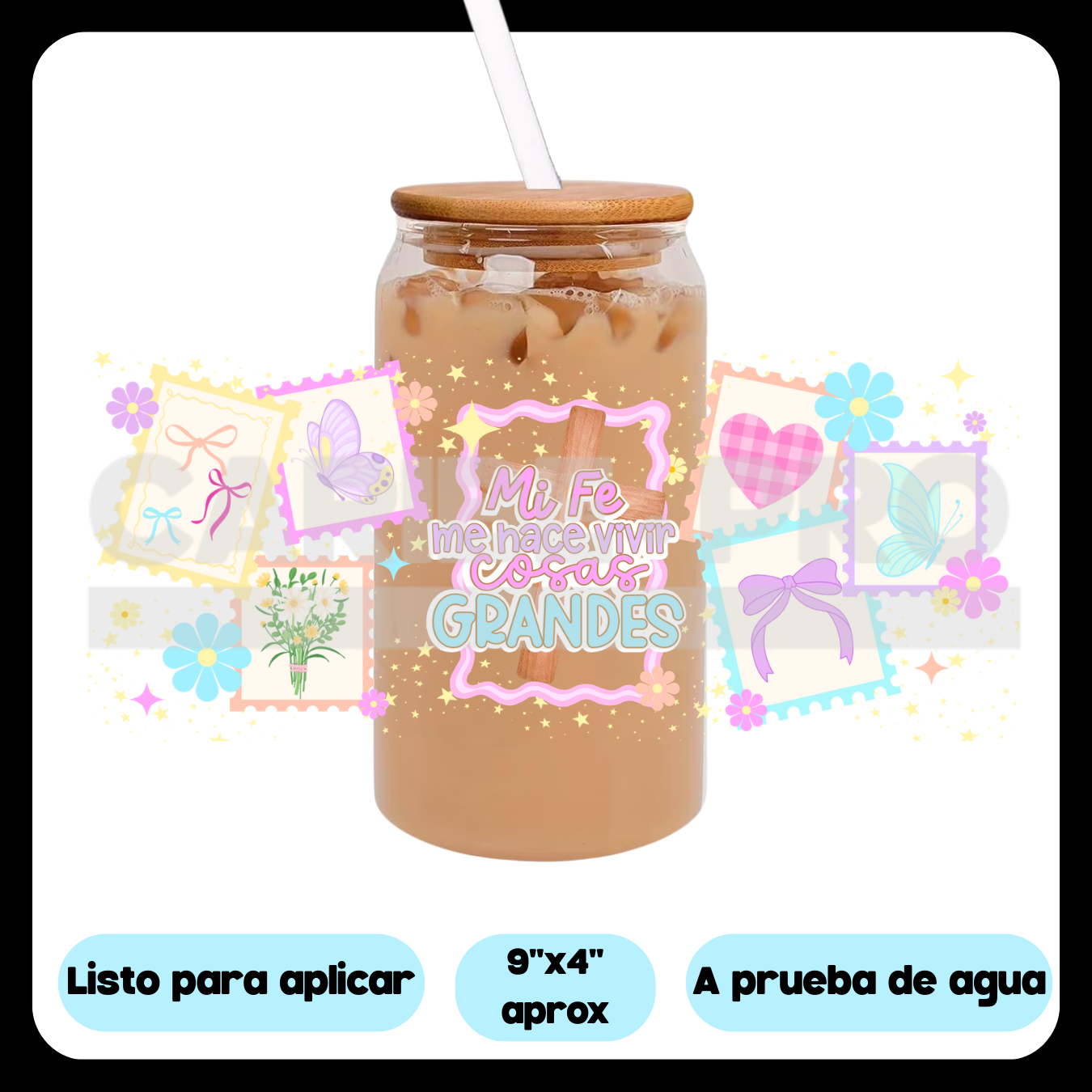 UV DTF  Stickers | Waterproof  | Religioso  | Jesus