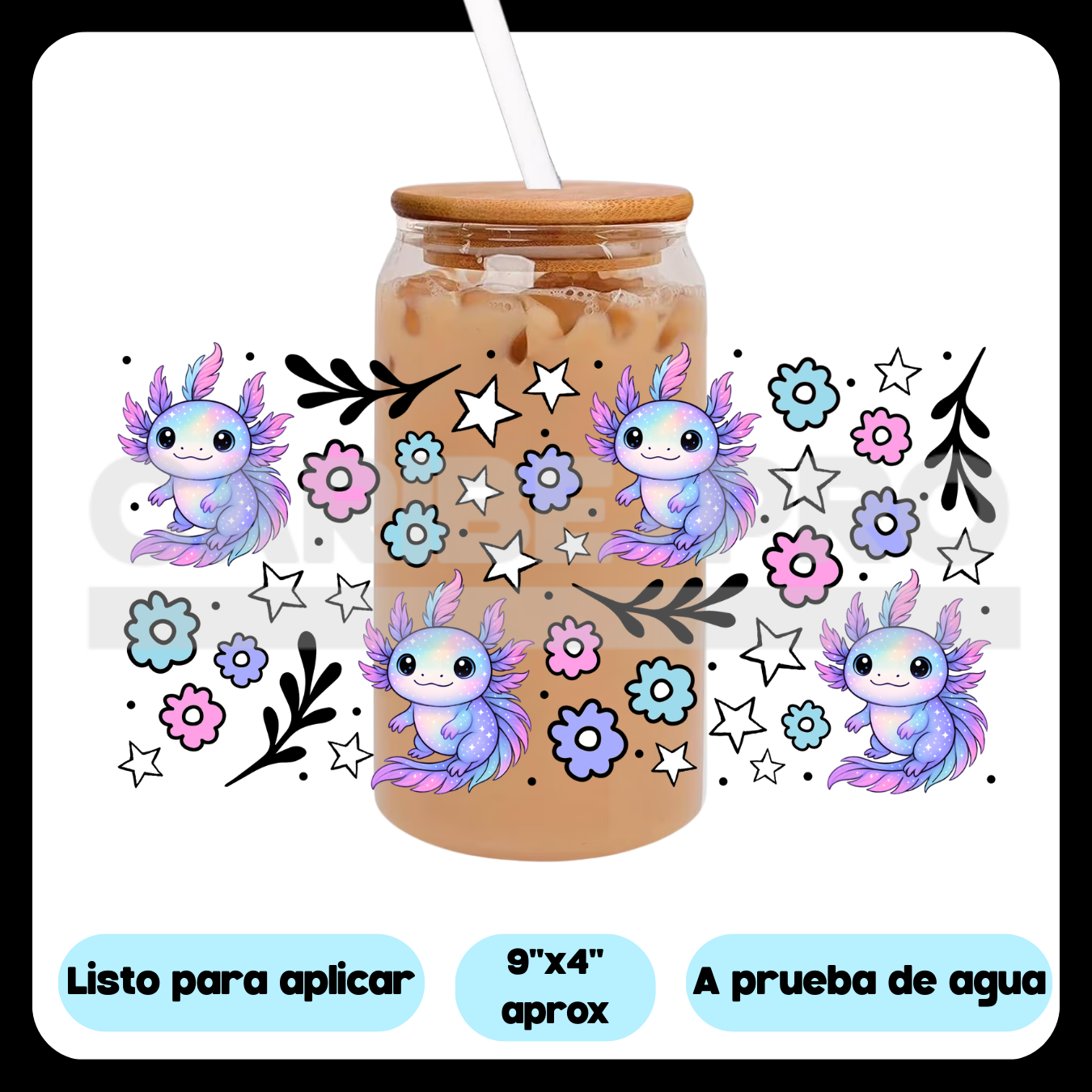 UV DTF  Stickers | Waterproof  | Ajolote bebe