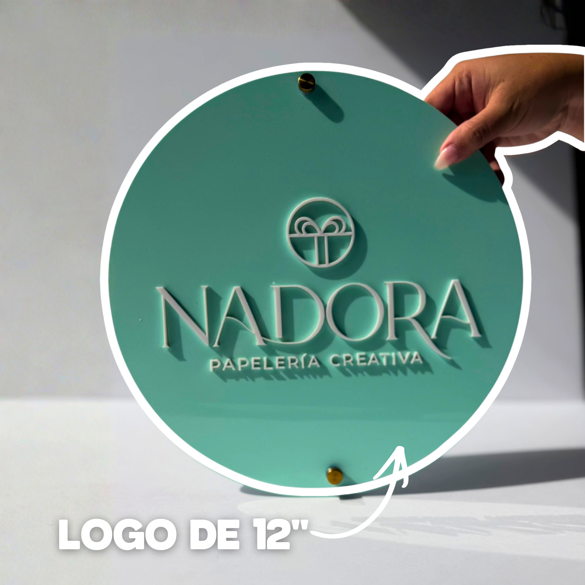 Logo en Acrílico Personalizado  | Letrero de Marca para Negocios