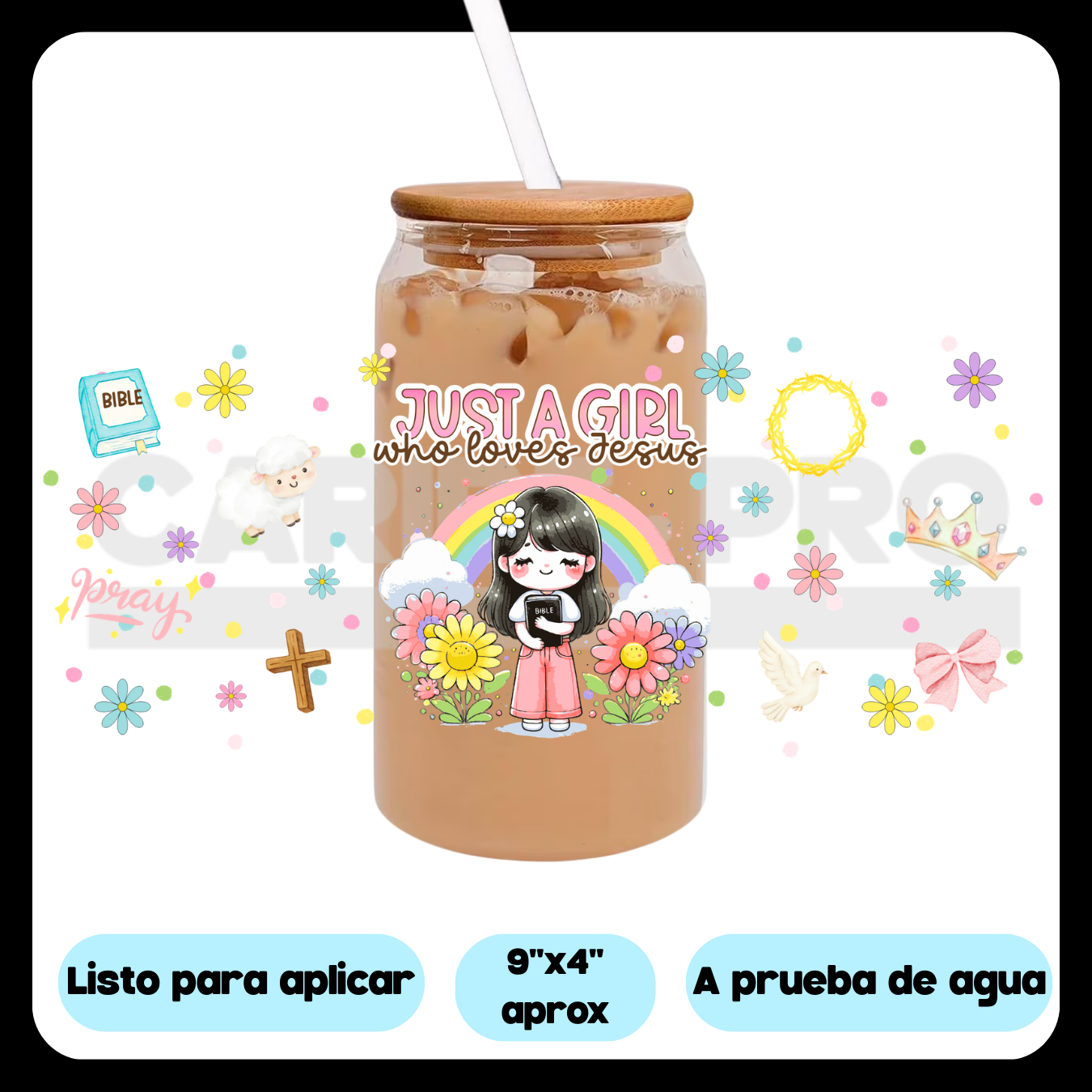 UV DTF  Stickers | Jesus cute