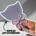 Espejo Personalizado para Cejas y Pestañas con Lazo