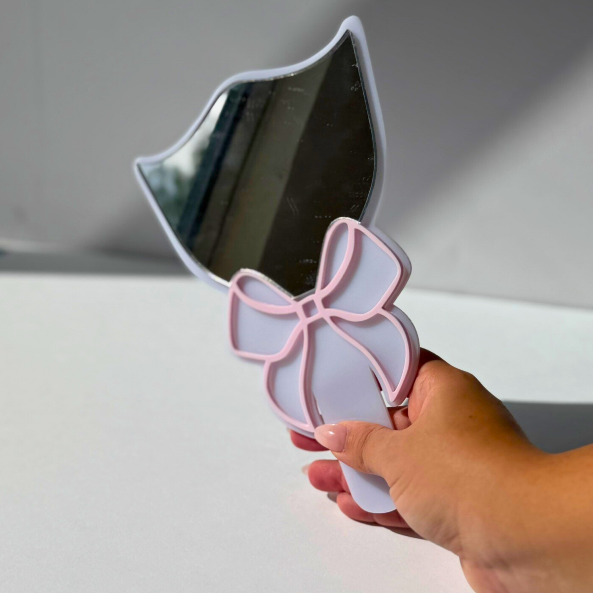 Espejo Personalizado para Cejas y Pestañas con Lazo