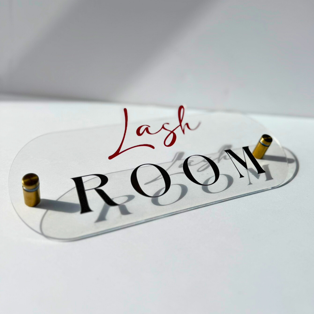Letrero para Puerta Personalizado en Acrílico con Letras 3D | Nombre de Negocio, Oficina o Room Sign