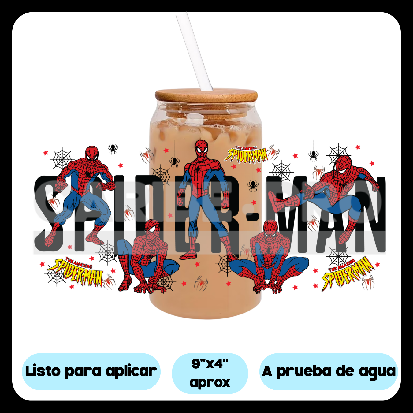 UV DTF  Stickers |Araña Hombre