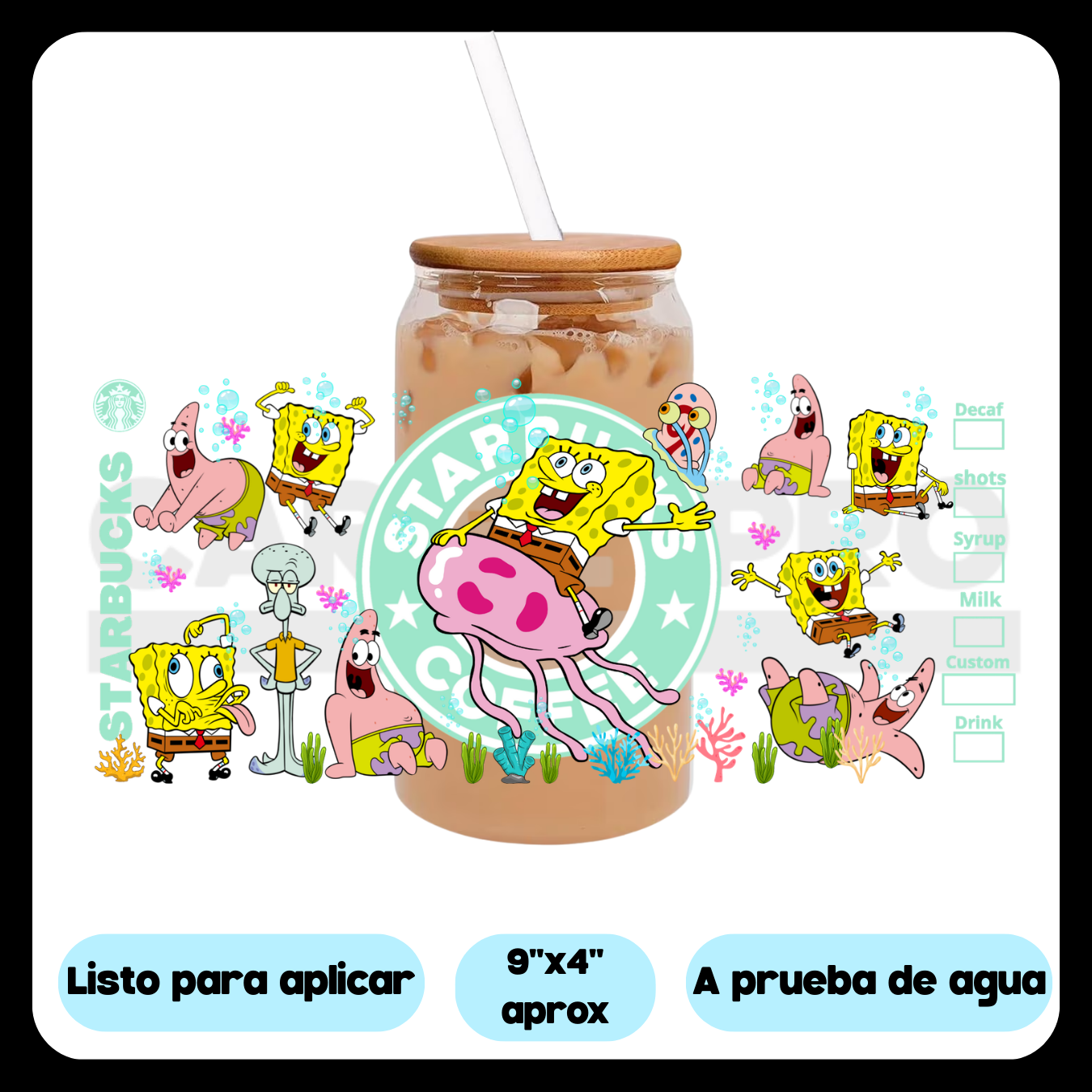 UV DTF  Stickers | Esponja