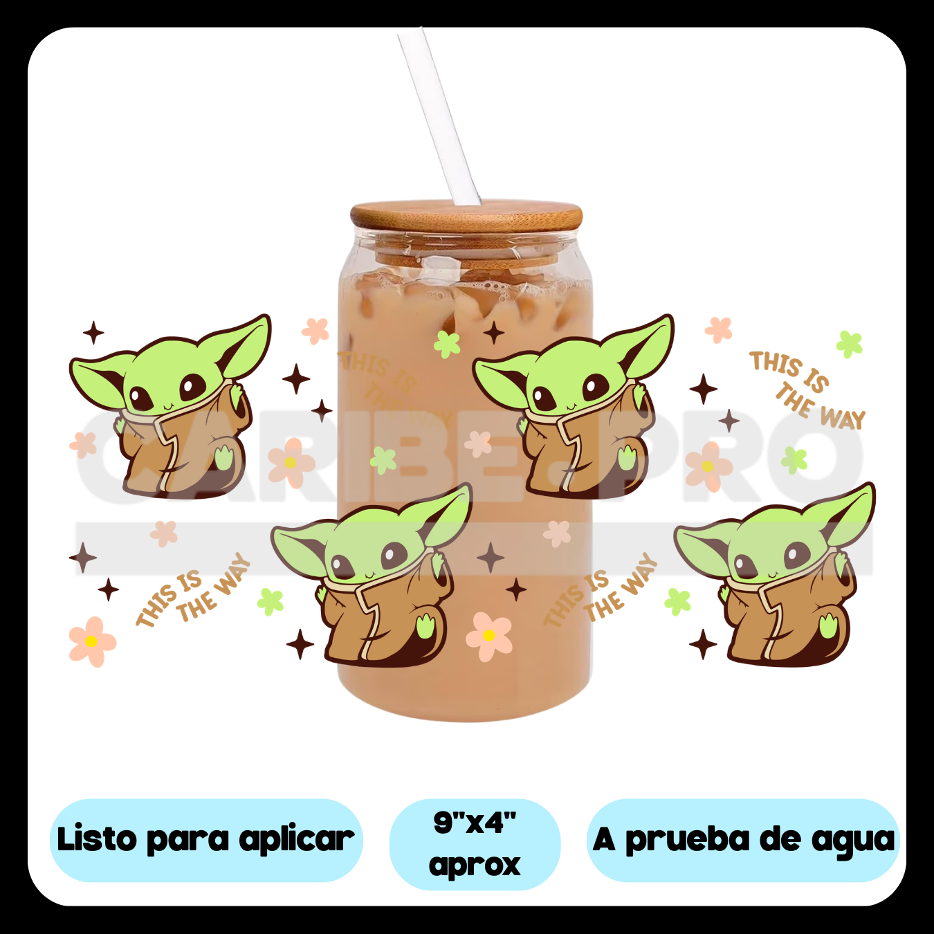 UV DTF  Stickers | Yoda baby