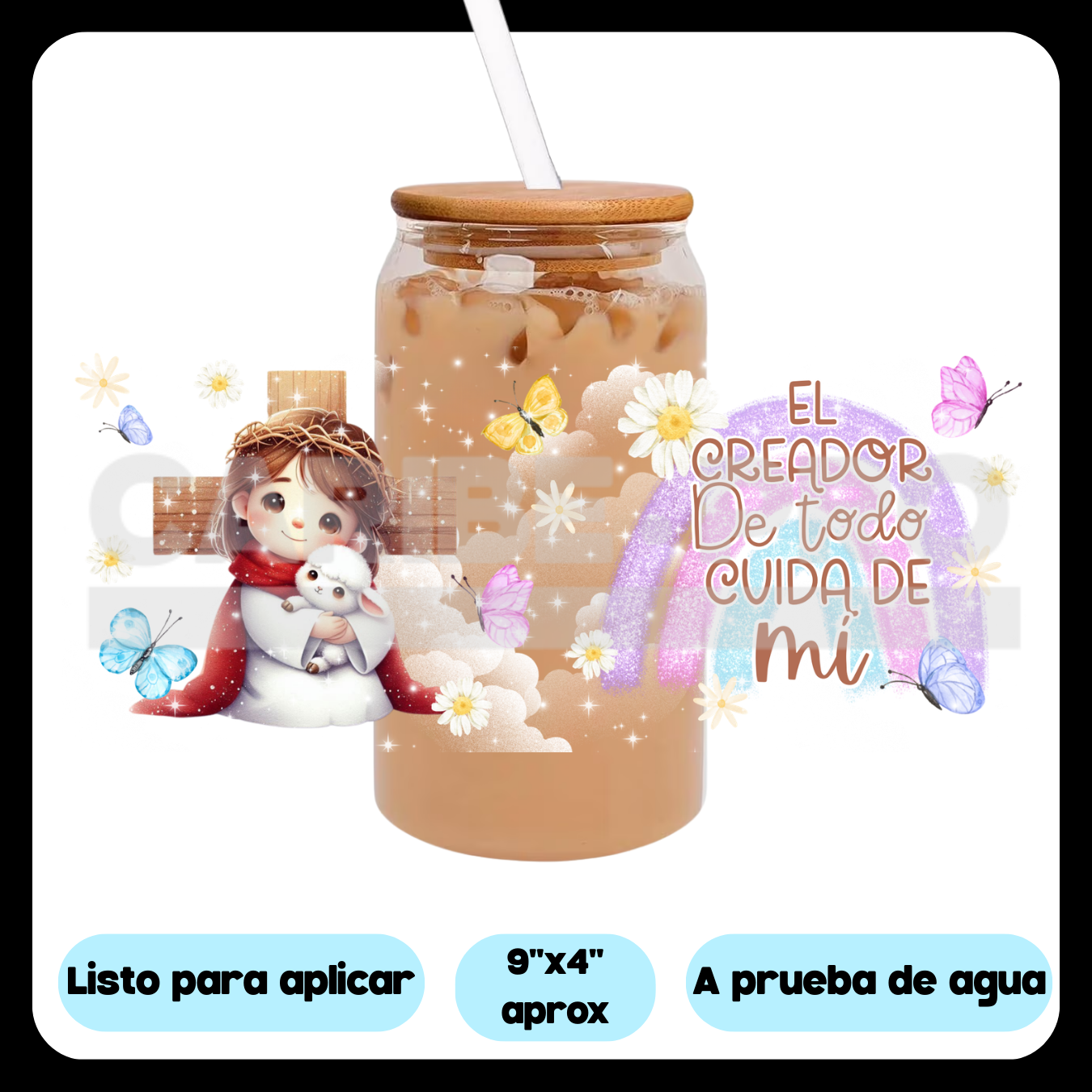 UV DTF  Stickers | Jesus Religioso