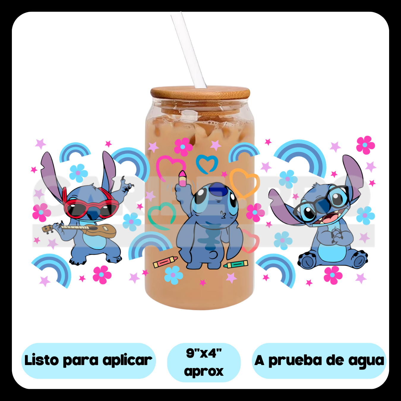 UV DTF  Stickers | Alien Azul