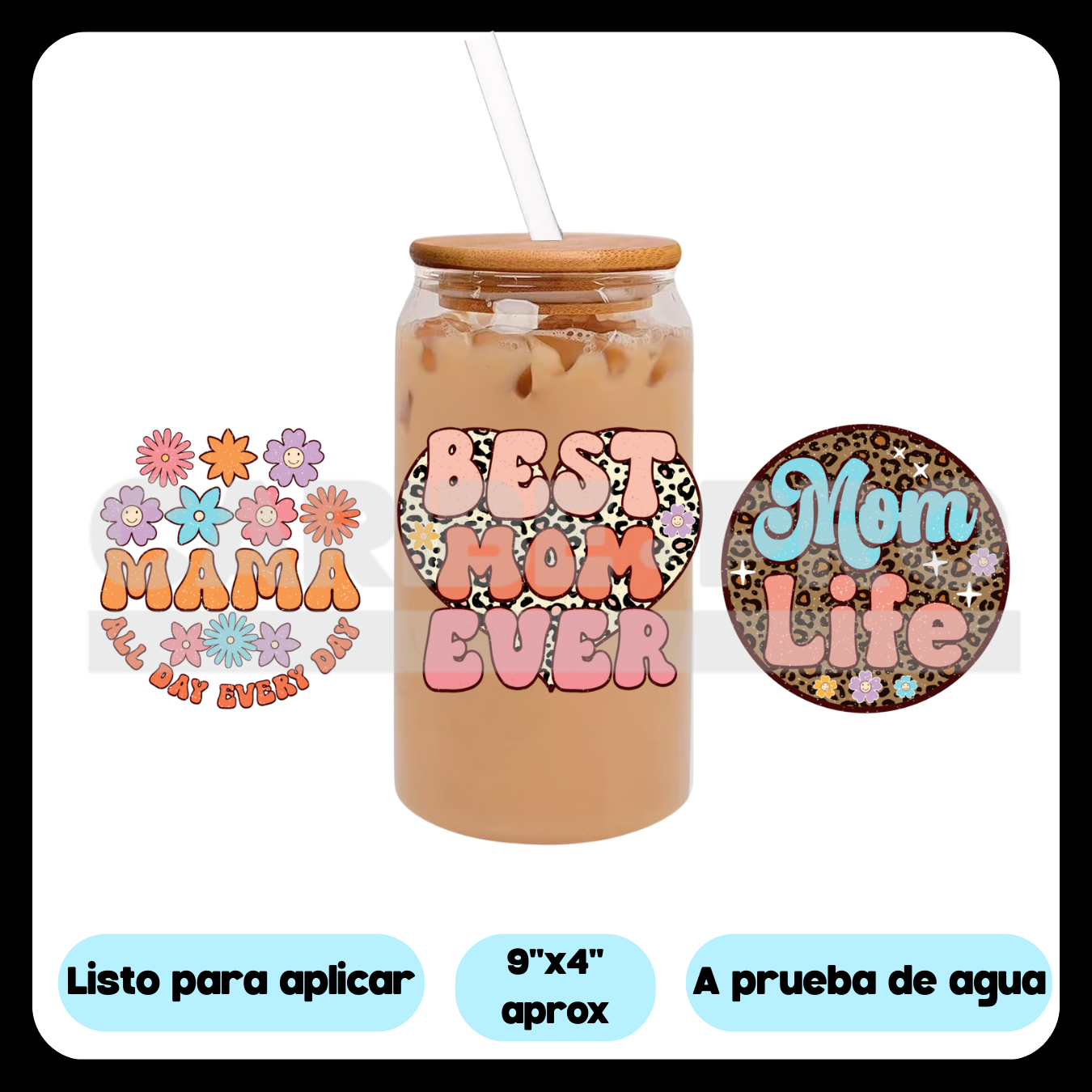 UV DTF  Stickers | mom set