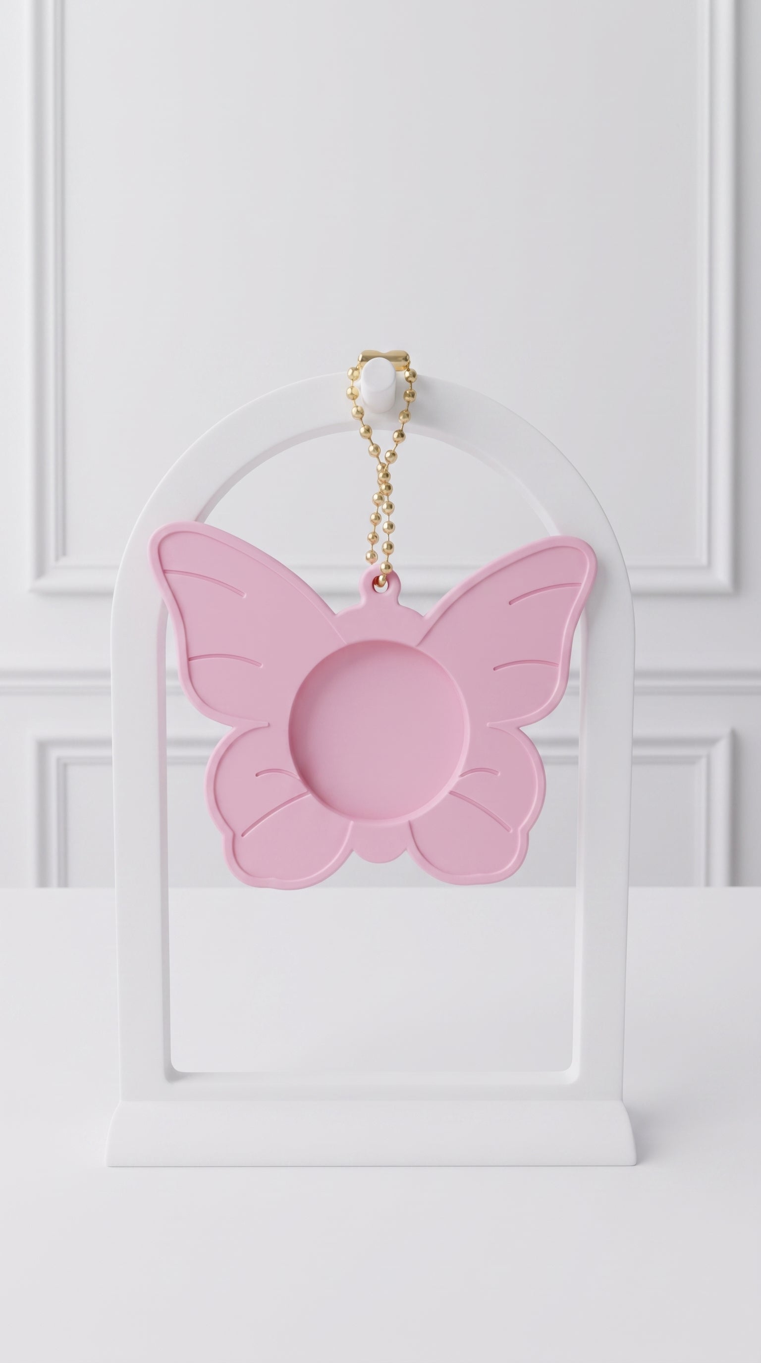 Kit de 4 Llaveros de Mariposa Personalizable con Botón/ chapa