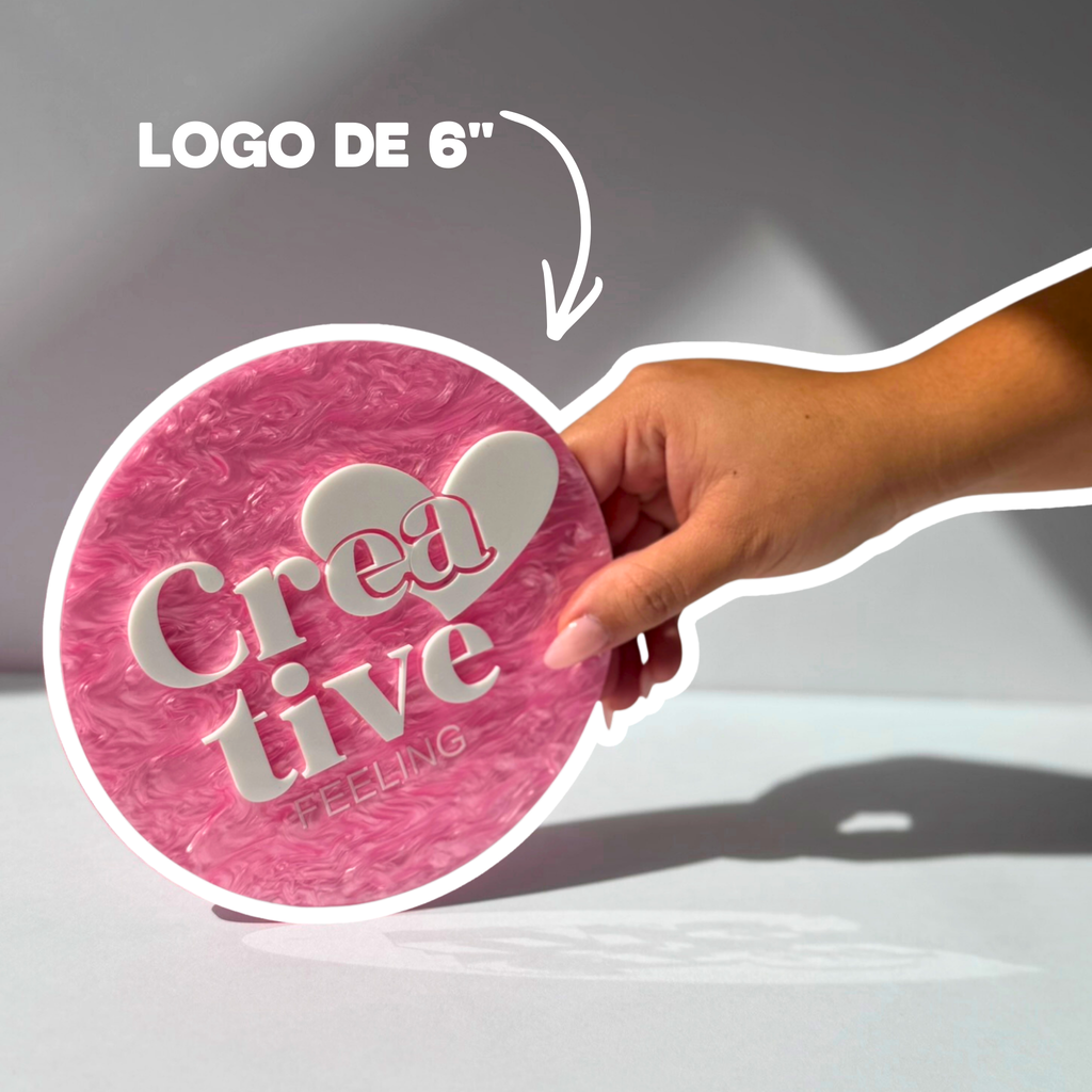 Logo en Acrílico Personalizado  | Letrero de Marca para Negocios