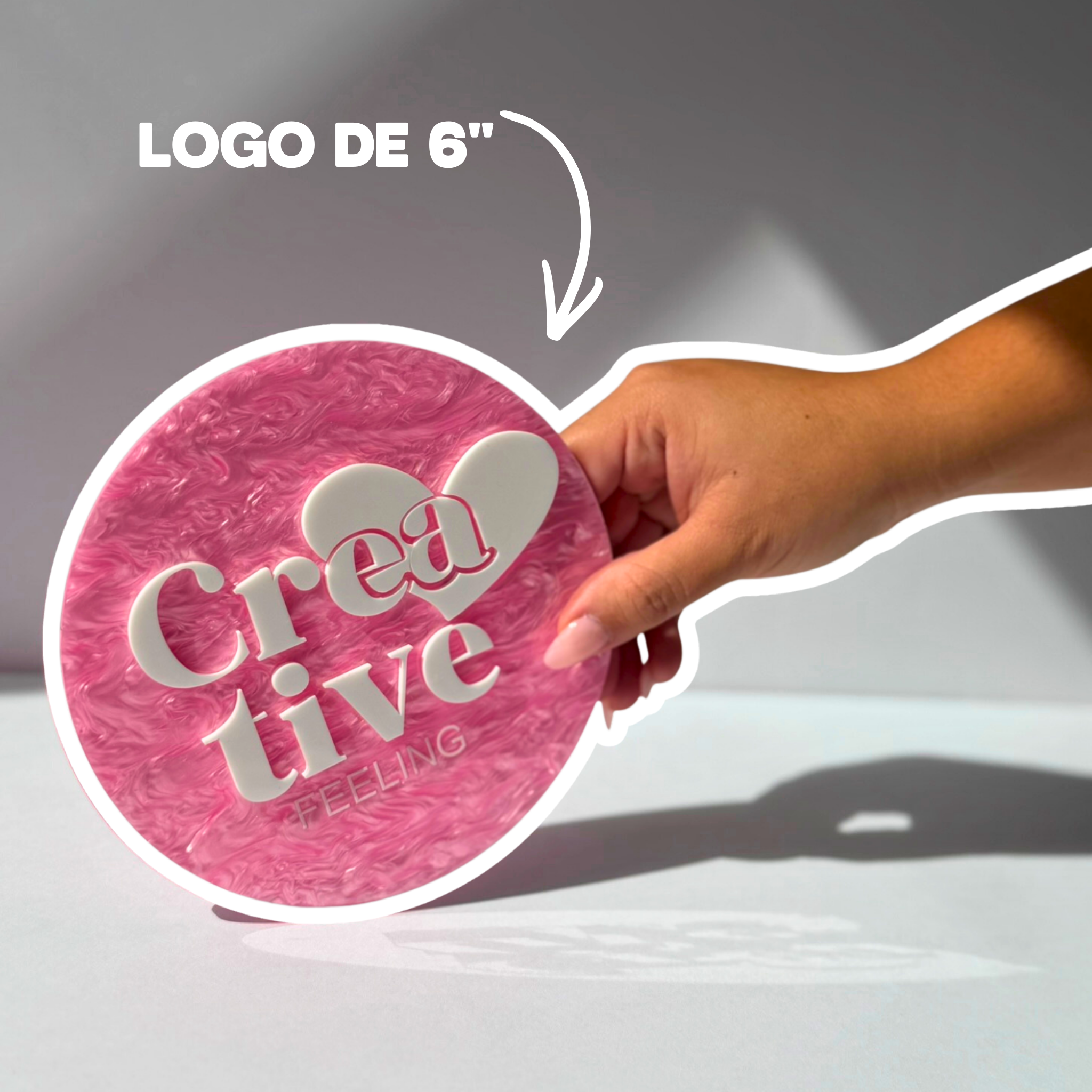 Logo en Acrílico Personalizado  | Letrero de Marca para Negocios