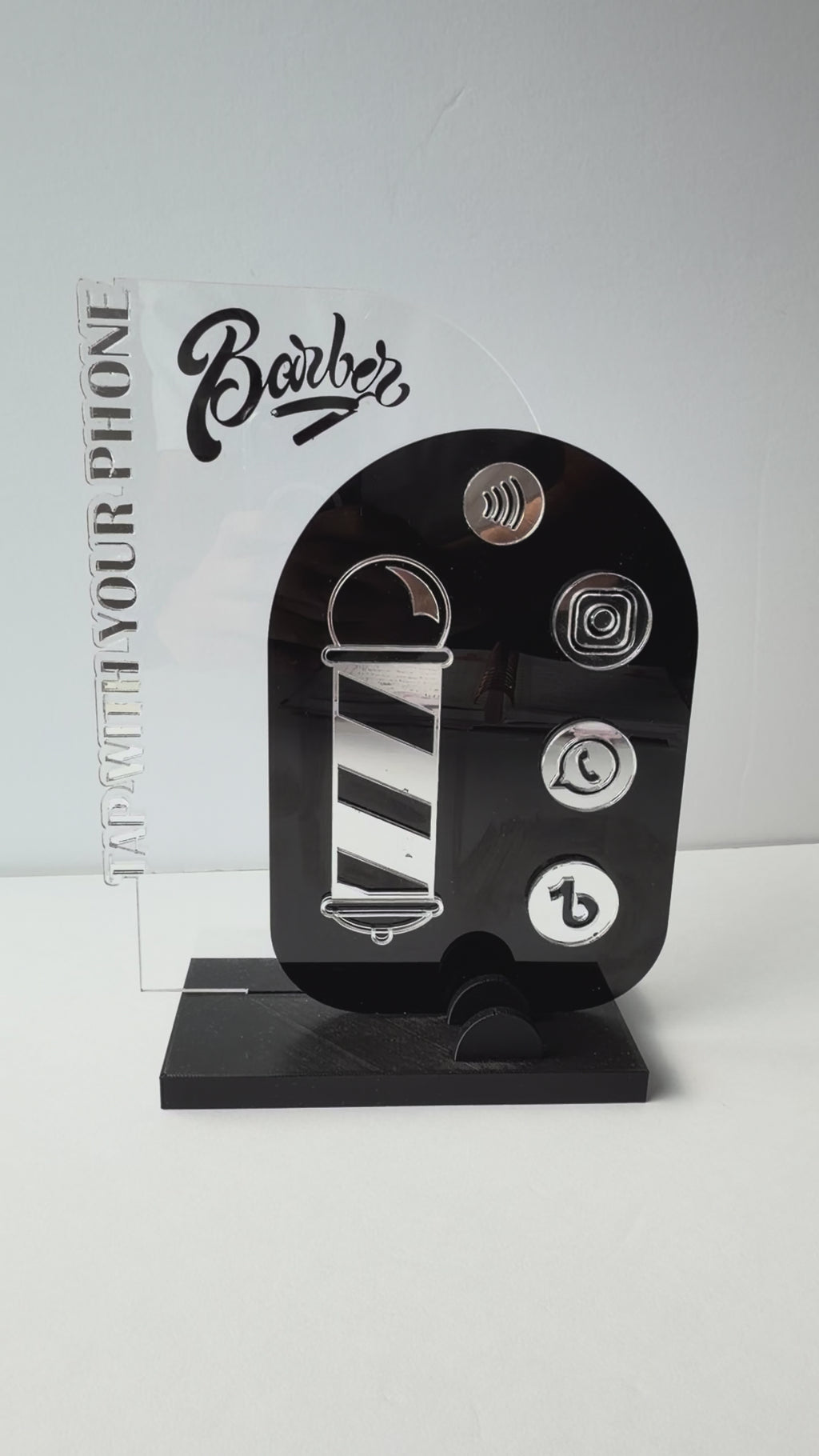 Stand Inteligente NFC + QR Personalizado | Tap to Connect para Redes, Pagos y Links