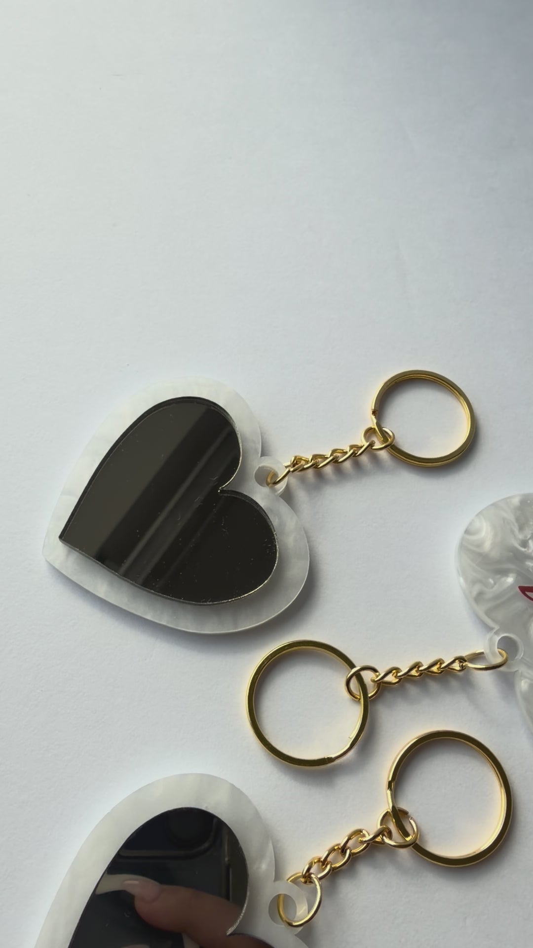 Llavero Espejo Personalizado en Acrílico | Con Tu Logo (Regalo para Clientes)